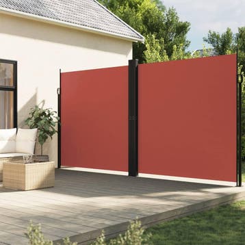 vidaXL Windscherm uittrekbaar 200x1200 cm terracottakleurig, Verzenden
