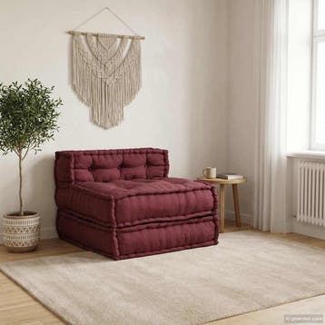 vidaXL Modulaire bankstel kastanjebruin 70x70x54 stof, Verzenden, Nieuw