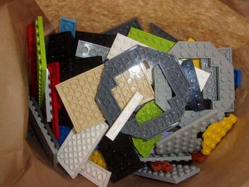 Lego - Assorti - 3,0 kg (netto) Lego planken - vooral grote, Nieuw
