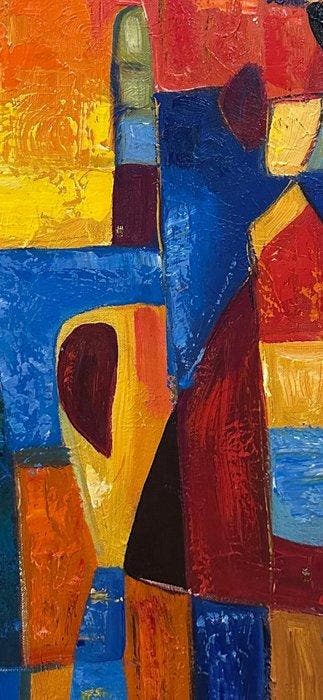 Nguyen Robert (1958) - Éclipse géométrique 80 60 cm