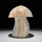 Sculpture de champignon en agate dentelle sculptée à la, Antiquités & Art