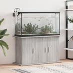 vidaXL Aquariumstandaard 101x41x58 cm bewerkt hout grijs, Verzenden