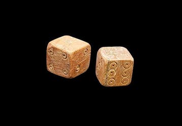 Oud-Romeins Been Dobbelstenen Gooien - 12 mm (Zonder