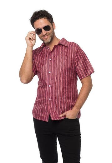 Tshirt Jaren 70 Rood, Verzenden, Nieuw