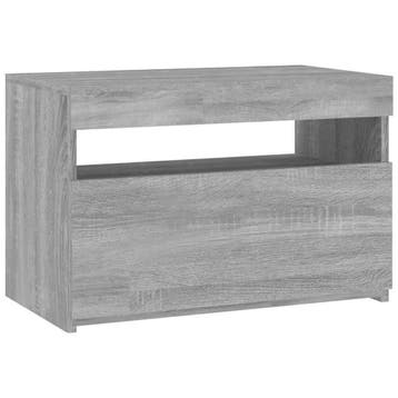 vidaXL Tv-meubel met LED-verlichting 60x35x40 cm grijs, Huis en Inrichting, Verzenden, Nieuw