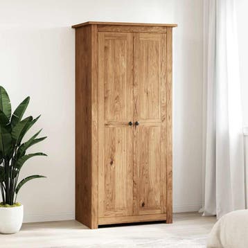 vidaXL Kledingkast Panama Range 80x50x171,5 cm massief, Verzenden
