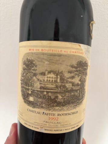 1992 Chateau Lafite Rothschild - Bordeaux 1er Grand Cru, Verzamelen, Wijnen, Nieuw
