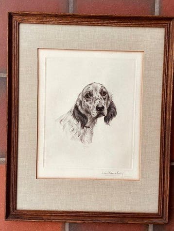 Léon Danchin (1887-1938) Frankrijk. - Engelse setter ., Antiquités & Art