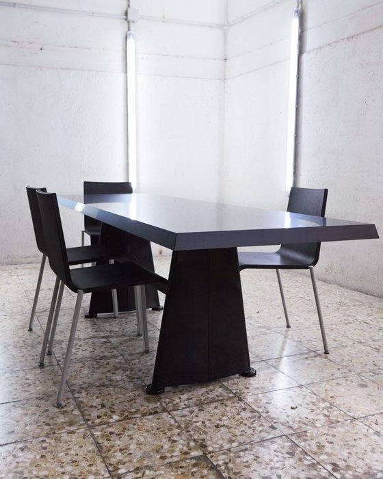Vitra - Jean Prouvé - Tafel - Trapèze - Staal, Hout, Antiquités & Art, Art | Objets design