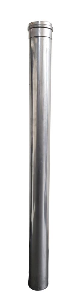 RVS pelletpijp enkelwandig L:1m Ø80mm, Verzenden