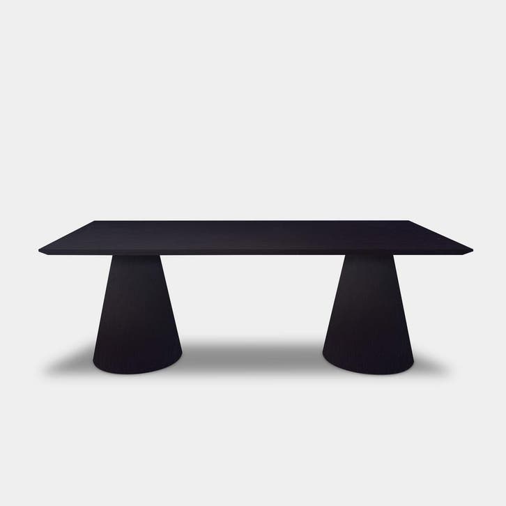 Tafel Rechthoekig Eikenhout  Kegelpoot  200x100, Huis en Inrichting, Tafels | Eettafels