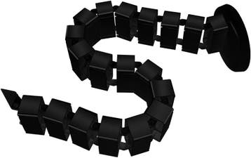 Kabelgoot bureau - Kabel management - Zwart - CMP017-B - FLE, Verzenden, Nieuw