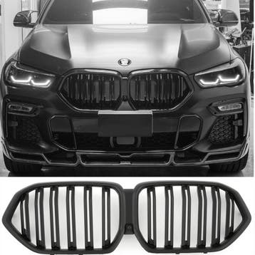 Sportieve Grille geschikt voor BMW X6 G06 dubbele spijl mat, Verzenden, Nieuw