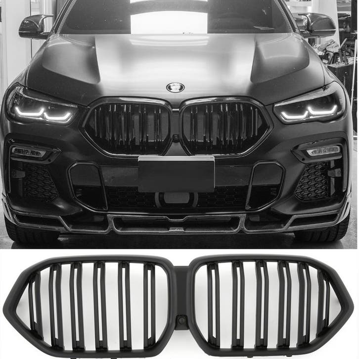 Sportieve Grille geschikt voor BMW X6 G06 dubbele spijl mat, Auto diversen, Auto-accessoires, Verzenden