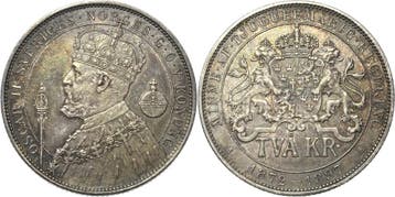 2 Kronor 1897, Schweden Oskar Ii 1872-1907, Verzenden