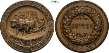Brons medaille 1931 Hannover, Verzenden, België