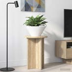 vidaXL Plantenstand 2 pcs Sonoma Eiken Ø29,5 x 40 cm Bewerkt, Verzenden, Nieuw