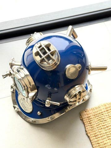 Duikhelm - XXL U.S NAVY Diving Helmet Mark V - Messing,