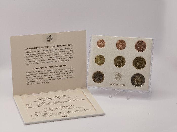 Vatican. Year Set (BU) 2025 (Sans prix de réserve), Postzegels en Munten, Munten | Europa | Niet-Euromunten