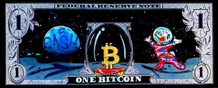 Moabit - Uncle Scrooge X The First Bitcoin on The Moon, Antiek en Kunst, Kunst | Designobjecten