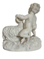 Joseph dAste - Sculpture, Putti aux boucs Capo Di Monte -, Antiek en Kunst