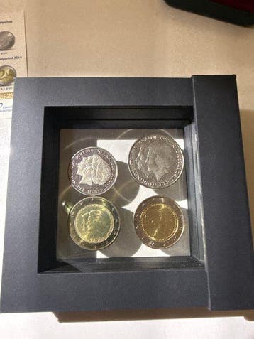 Pays-Bas, Belgique. 2 Euro / Gulden 1980/2014 (5 coins)