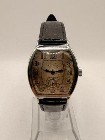 Bulova - Banker - Zonder minimumprijs - Art Deco - 14K White
