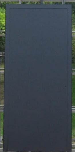 aluminium voordeur , buitendeur , deur 100 x 220 zwart 9005, Bricolage & Construction, Fenêtres & Moustiquaires, Enlèvement ou Envoi