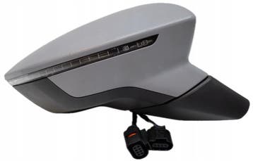 Seat LEON (2012-) 8+4 PIN / 12 PIN - originele spiegel, Verzenden, Gebruikt