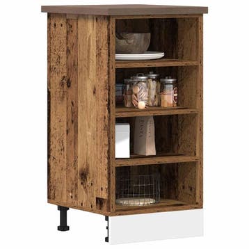 vidaXL Onderkast Riga 40x44,5x81,5 cm bewerkt hout oud, Huis en Inrichting, Verzenden, Nieuw