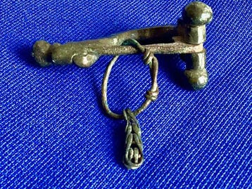 Oud-Romeins, Keizerrijk Brons Fibula - 20 mm