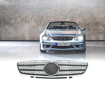 Calandre Sport Amg Pour Mercedes Sl R230 01-06 Noir Chromé, Verzenden