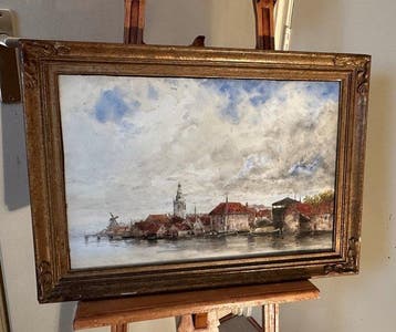 L.van Staaten / Hermanus Koekkoek jr.(1836-1909) - Hollands