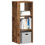 vidaXL Boekenkast stapelbaar 30x30x80 cm bewerkt hout oud, Huis en Inrichting, Verzenden, Nieuw