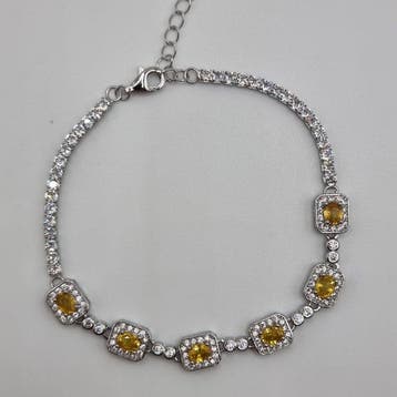 Zonder minimumprijs - Armband Zilver, witgoud verguld -, Nieuw