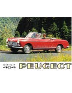 1965 PEUGEOT 404 CABRIOLET | COUPE BROCHURE FRANS