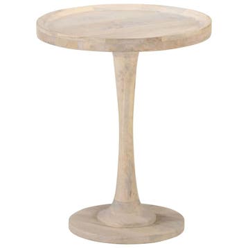 vidaXL Bijzettafel Ø60x75 cm massief mangohout, Huis en Inrichting, Tafels | Bijzettafels, Verzenden, Nieuw