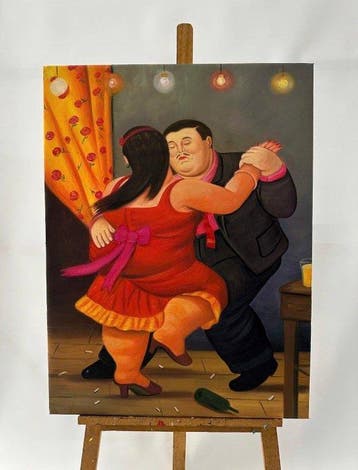 Tran Van khoa (1997) - Dancing in Colombia 80 x 60 cm, Antiquités & Art