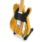 Miniatuur Fender Telecaster gitaar met gratis standaard, Verzenden, Beeldje, Replica of Model