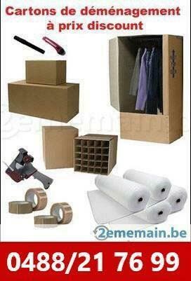 1,49€AZ Carton Matériel de déménagement 0486 43 67 37, Diensten en Vakmensen, Verhuizers en Opslag