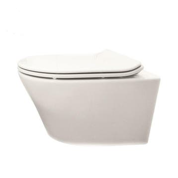 Sanifun Rimless hangtoilet Tomeka 520 wit combi