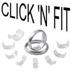 Fako Bijoux - Ringverkleiner Set Click n Fit Halfrond -, Verzenden