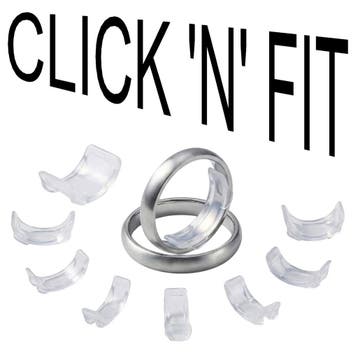 Fako Bijoux - Ringverkleiner Set Click n Fit Halfrond -, Verzenden