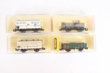 Trix H0 - 3607, 3617, 3618, 3631, - Modeltrein goederenwagon