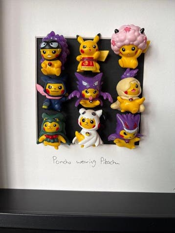ISV Art - Framed Art - Pokémon - Poncho wearing Pikachu