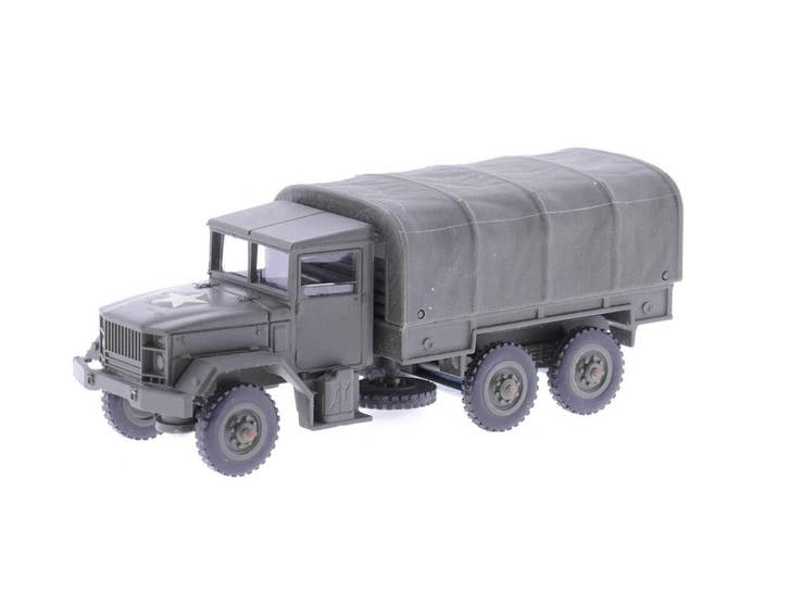 Schaal 1:50 Solido 6032 GMC T-as militaire bakwagen met r..., Hobby & Loisirs créatifs, Voitures miniatures | 1:50, Enlèvement ou Envoi