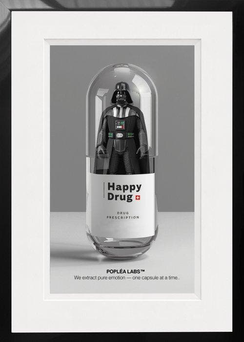 POPLEA - Poplea DARTH DAVER - HAPPY DRUG— (2000), Antiek en Kunst, Kunst | Schilderijen | Modern
