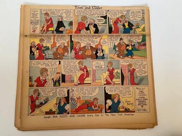 Toots and Casper - 15 Pages de journaux et bandes dessinées