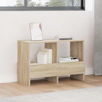 vidaXL Tijdschriftenrek Sonoma Eik 68,5 x 30 x 45 cm, Huis en Inrichting, Woonaccessoires | Krantenbakken en Lectuurbakken, Verzenden