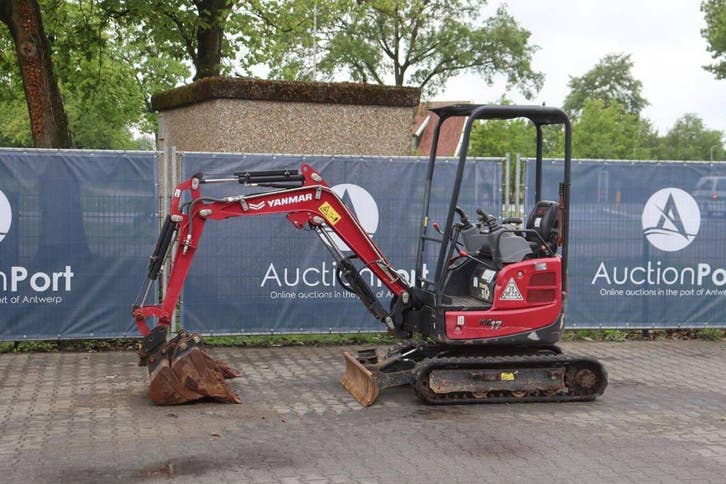 Veiling: Minigraver Yanmar VIO17-1 Diesel 10.1kW 2022, Articles professionnels, Machines & Construction | Grues & Excavatrices